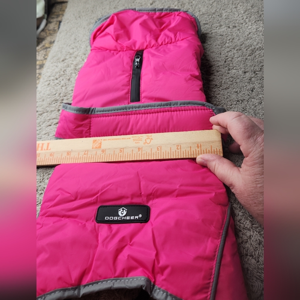 Dogcheer Warm Dog Coat Dog Jacket Waterproof Winter Coat Reflective - Pink - M - Picture 16 of 16
